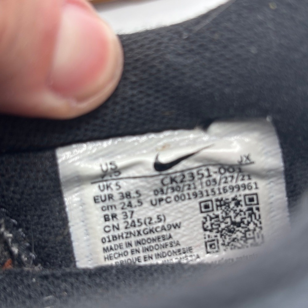 Nike Daybreak Sneakers Women Sz 8 Black White Retro Waffle Racer Runner - Picture 10 of 15